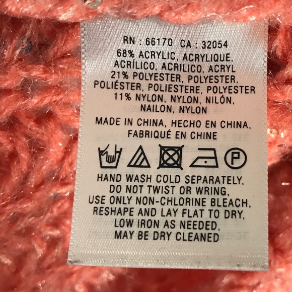 Knitted & Knotted Sweater Sunstich Peach Sparkly - Picture 6 of 6